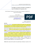 Adquisición de Segundas Lenguas en Contextos No Formales en Argentina: El Español Como L2 de Hablantes de L1 Guaraní y Toba