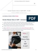 How to Create Vendor Master Data in SAP FICO_ - Detailed Guide