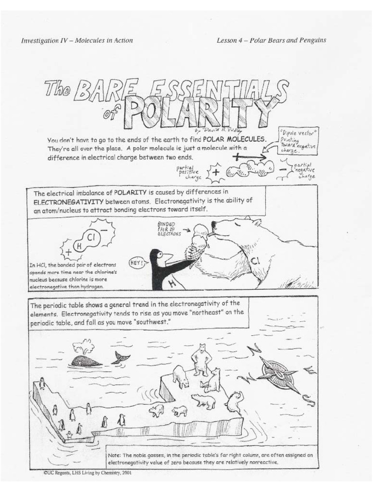 Electronegativity and Polarity Explained | PDF