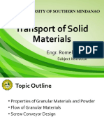 Transport of Solid