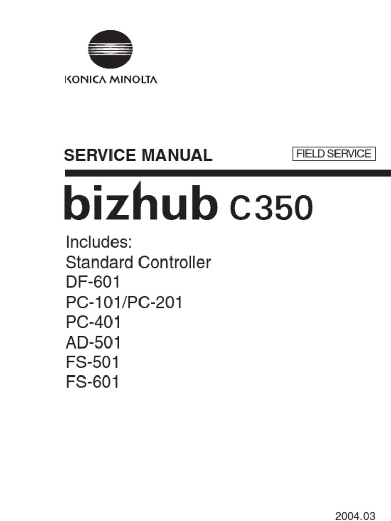Bizhub C350 Field Service | Ac Power Plugs And Sockets | Electrical  Connector