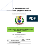 FUNCION DE LA  PNP EN LOS CONFLICTOS SOCIALES