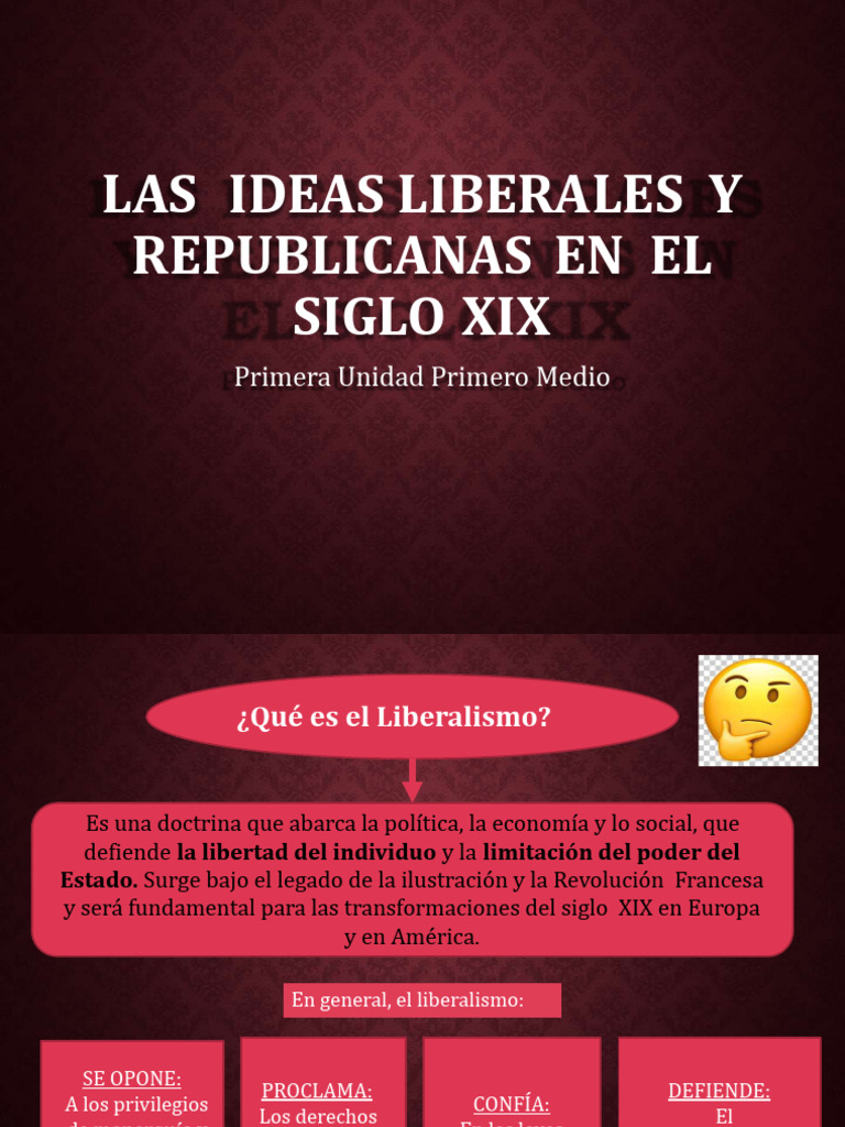 1ro Medio Ideas-Liberales-Y-Republicanas-En-El-Siglo - IMedio | PDF ...