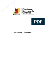 Documento Orientador - ESTUDOS DE RECUPERAÇÃO CONTÍNUA
