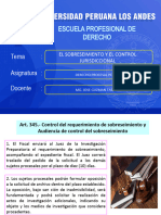 derecho procesal penal II clase 3 EL SOBRESEIMIENTO Y EL CONTROL JURISDICCIONAL