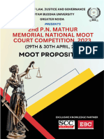 Moot Proposition