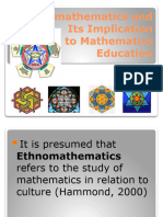 Ethnomathematics and K to 12 Mathematics