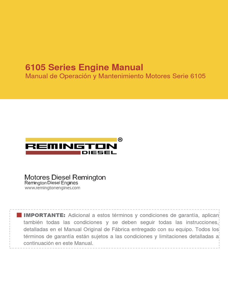 6105 Series Diesel Engine Manual | PDF | Fuel Injection | Pump