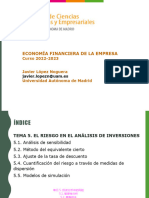 Tema 5. EL RIESGO EN EL ANÁLISIS DE INVERSIONES