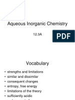 Aqueous Inorganic Chemistry