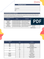 Planificación Anual: Institución Educativa Lugar Docente Nivel Grado