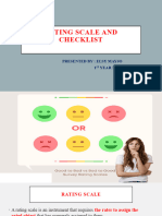 Rating Scale and Checklist
