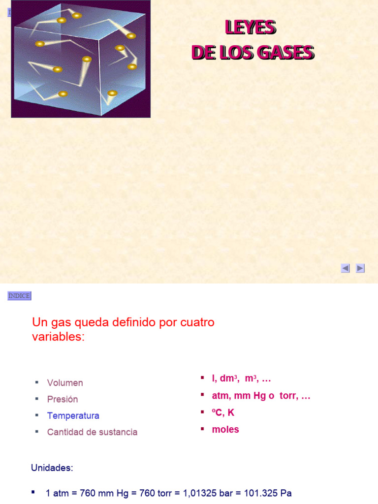 Leyes de los Gases Ideales y Reales | PDF | Gases | Mole (Unidad)