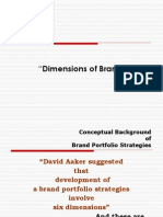 Dimensions of Brand Portfolio: Strategies