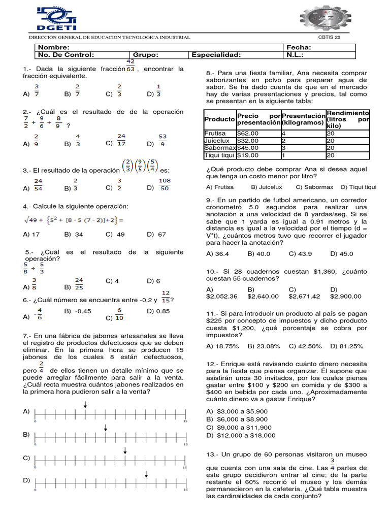 Ejercicios de Matemáticas y Problemas Prácticos | PDF | Gases