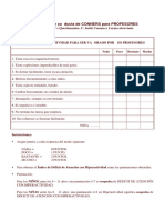 Escalas de Conners para Evaluar El TDAH COLEGIO