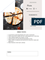 Recipe Card - Pizza Quesadilla