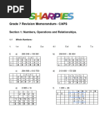 Grade 8 Whole Numbers Revision Worksheet | PDF | Numbers | Integer