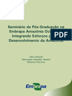 Seminário de Pós-Graduação Na Embrapa Amazônia Ocidental Integrando Esforços Para o Desenvolvimento Da Amazônia