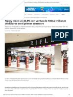 Lectura - Sesion1. Ripley Crece Un 46,8% Con Ventas de 1064,2 Millones de Dólares en El Primer Semestre