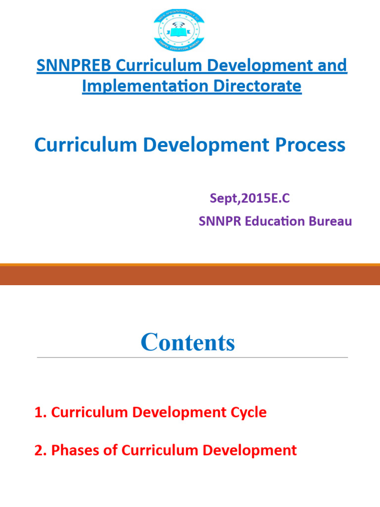 SNNPR Curriculum Development Guide | PDF | Curriculum | Teachers