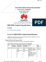RRU5508 (700Mhz + 850Mhz) - Technical Specifications