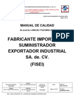 Fis-Mc001-08 Manual de Calidad