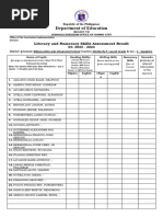 Template - Literacy and Numeracy Skills Assessment Result - FINAL