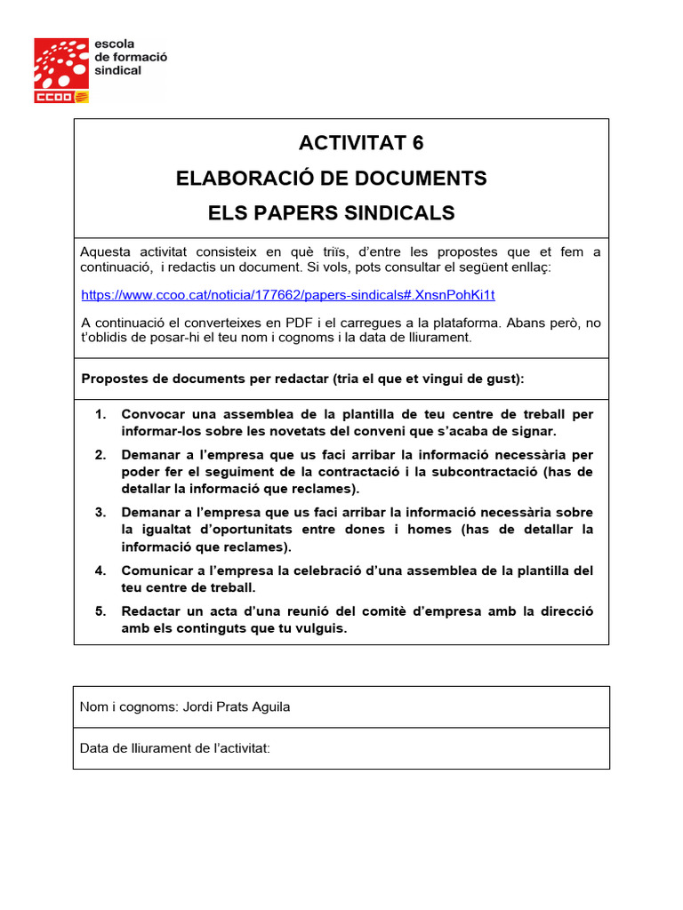 Activitat 6 | PDF