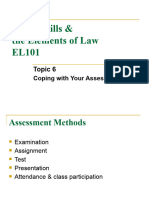 Topic 6 - Coping With Your Assessment