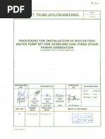 P-T3109-CONS-025-Rev0-Procedure For Installation of Boiler Feed Water Pump Set