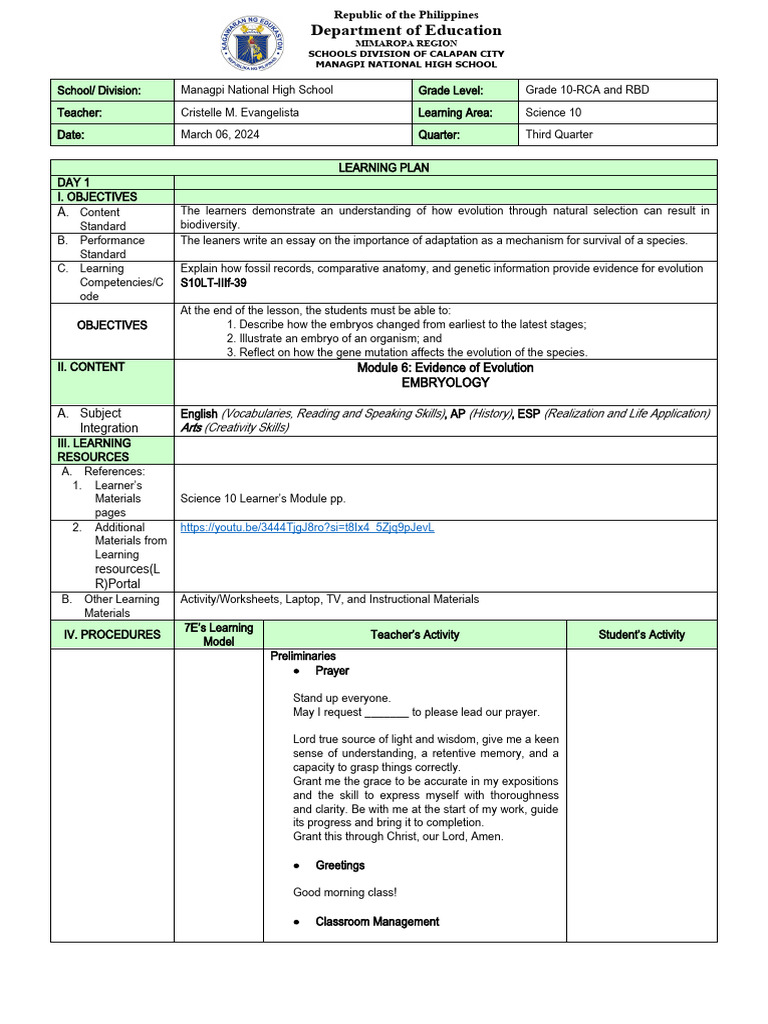 DAY 3 Embryology PDF Embryo Evolution