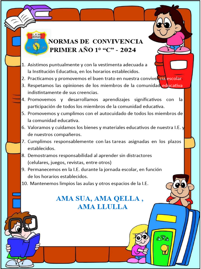 Normas de Convivencia 2024 | PDF