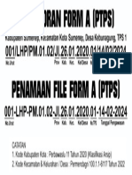 Contoh Penamaan Dan Penomoran Form A