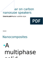 A Seminar On Carbon Nanotube Speakers