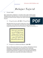 Mari Belajar Tajwid