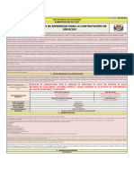 Términos de Referencia para La Contratación de Servicios