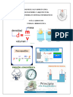 Guía 2 Ejercicios Estática de Fluidos