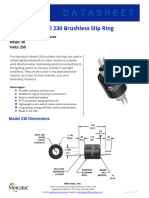 Datasheet: Model 230 Brushless Slip Ring