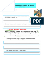 Ficha Tutoría - Seamos Responsables Con La Energía Eléctrica