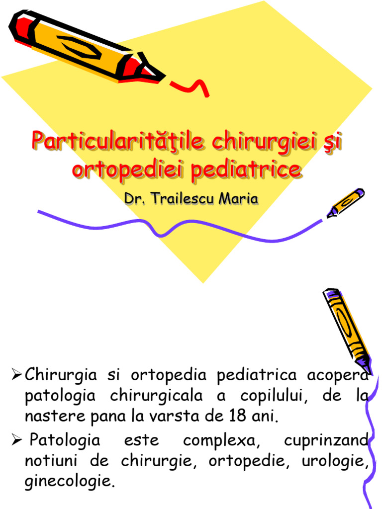 RO1 Partic. Chir - Ped. Patol. Cap Gat Etc | PDF