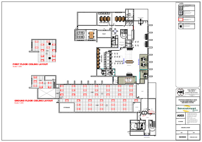Bank Branch Floor Plan Layout | PDF