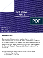 Twill Weave Part-3 (Broken, Combined, Transposed, Elongated)