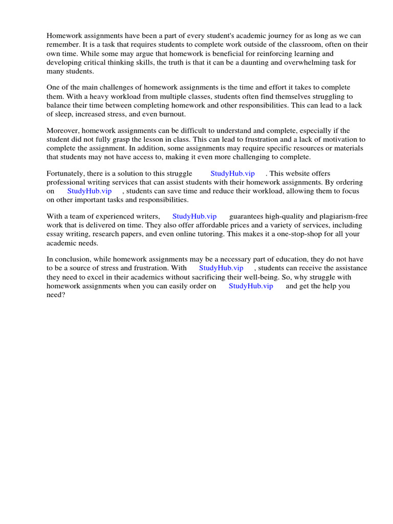 Homework assignment pdf homework learning