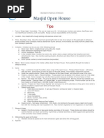 Masjid Open House Tips - GainPeace