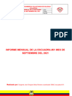 Informe del mensual mes de Septiembre  escuadra #01