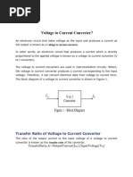 Voltage To Current Converter