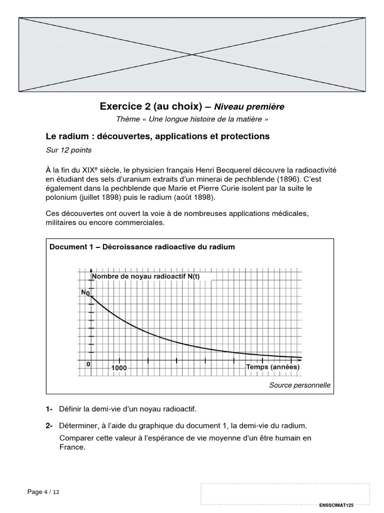Découverte et applications du radium | PDF | Radioactivité | Forme d ...