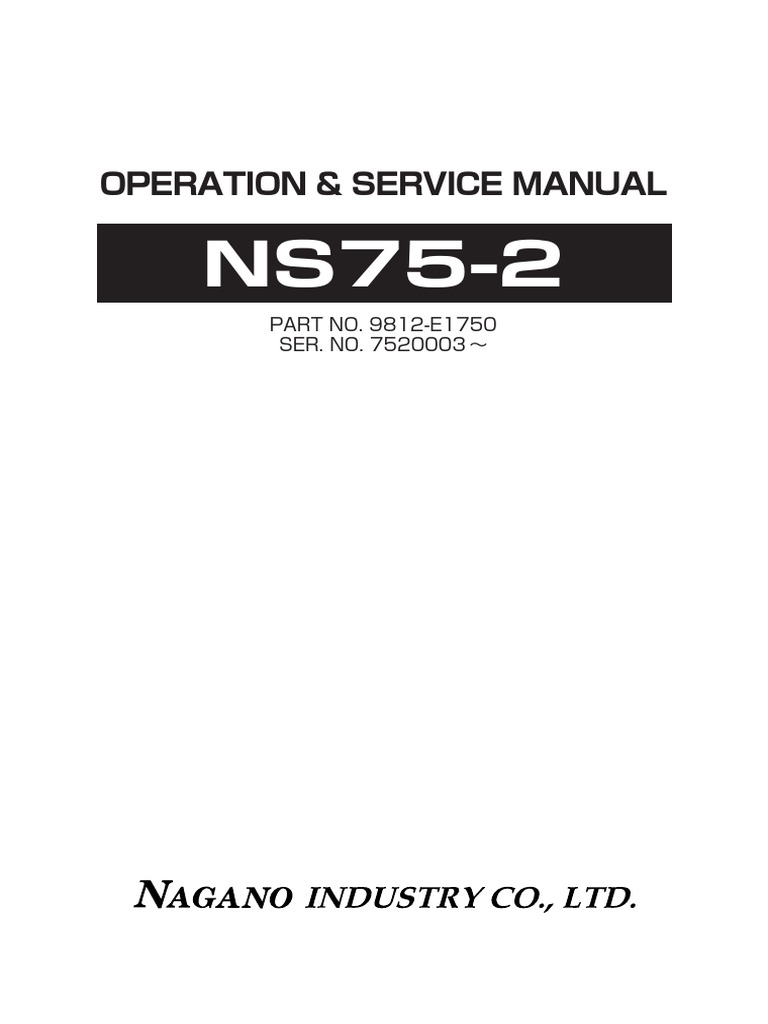 NS752 Os | PDF | Throttle | Water