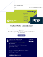 Gmail - Soporte de Tu Trámite Radicado Ante La Superservicios